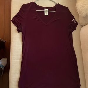 PINK T-Shirt in Burgundy